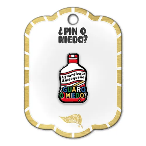 Pin metálico Guaro o miedo