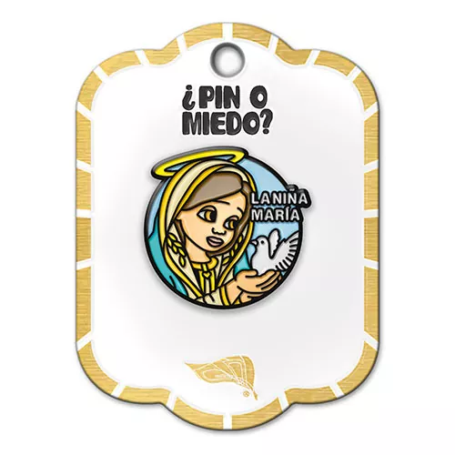Pin metálico la Niña María
