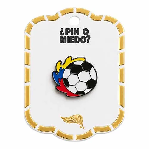 Pin metálico Balón de futbol Colombia ref 2
