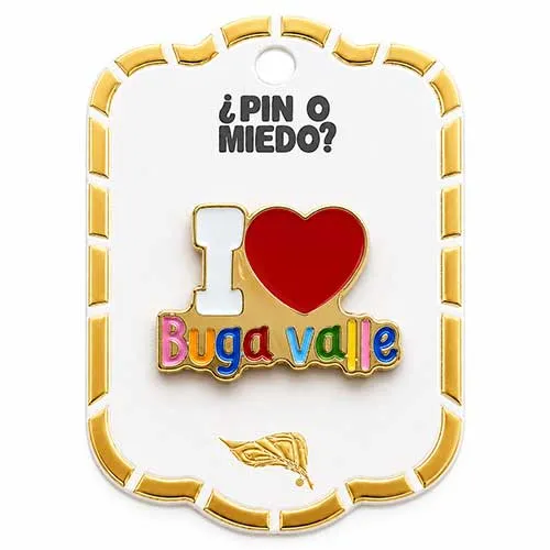 Pin metálico Yo amo Buga Valle