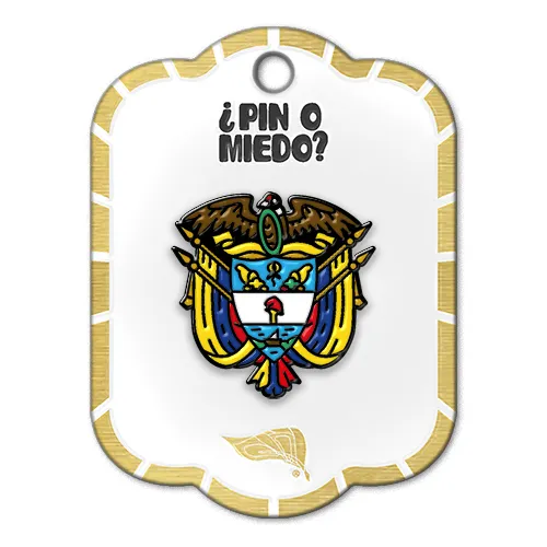 Pin metálico Escudo de Colombia