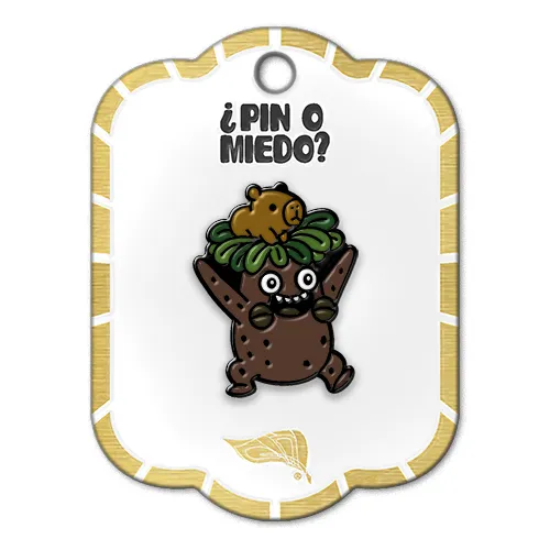 Pin metálico Frailejón y Capibara ref 2