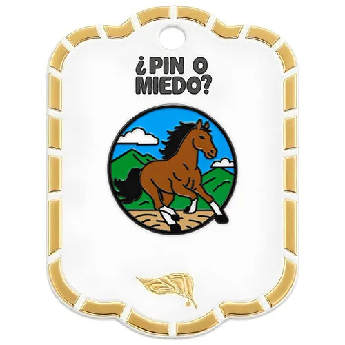 Pin Metálico Caballo Libre