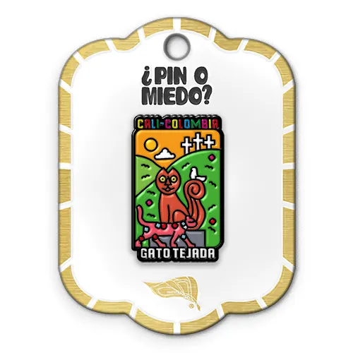 Pin metálico Gato tejada Cali