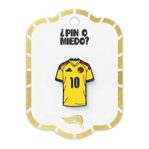 Pin metálico Camisa Colombia 2026